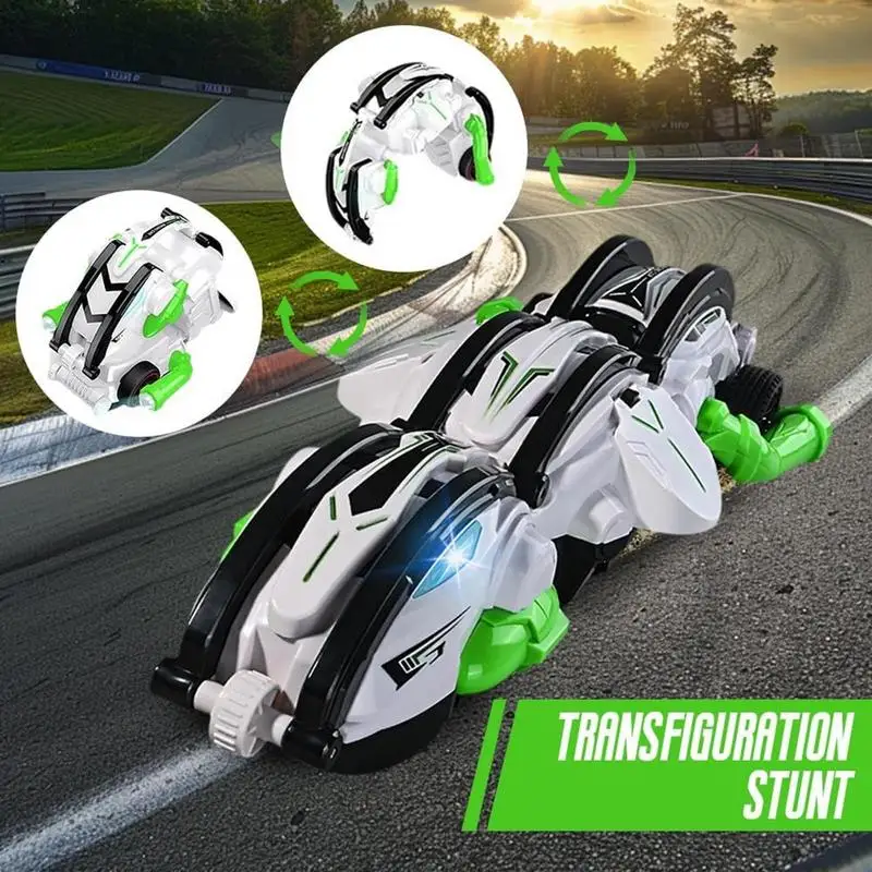 Auto telecomandata per ragazzi RC Auto 2.4Ghz Auto da corsa Giocattolo 360 Luci rotanti RC Stunt Car Ragazzi Giocattoli Telecomandati ad alta velocità