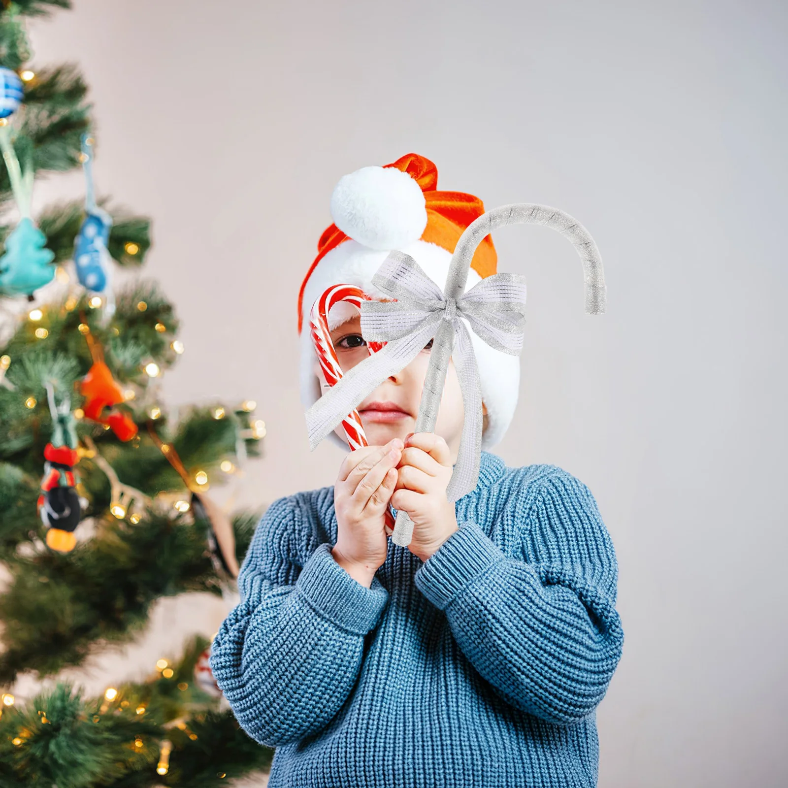 Laska z kokardą dla dzieci, kostium księżniczki, różdżka, dekoracja na Boże Narodzenie, Walentynki, plastikowa laska do tańca, srebrna