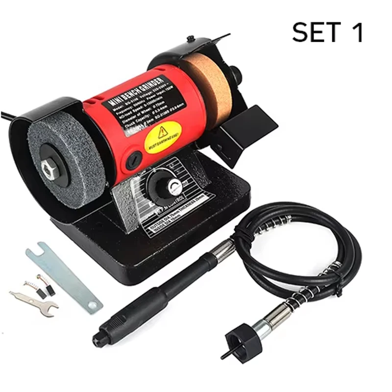 220V Tafelslijper Polijstmachine Desktop Schuurmachine DIY Houtbewerking Slijpen Carving Jade Sieraden Draaibank Machine