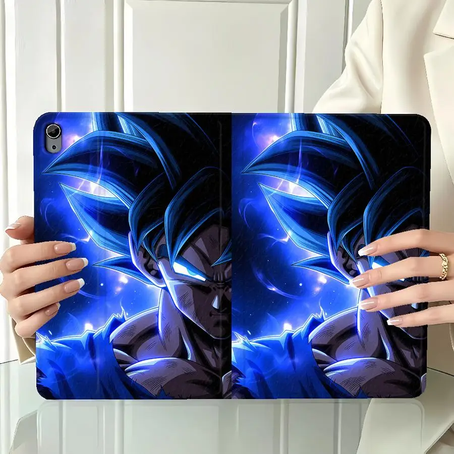 Case for Apple iPad Pro11 13 Air 11 13 M4 M3 M2 A16 2026 10th 7/8/9th with Pencil Slot Air 4/5/6th D-ragonS Goku Face