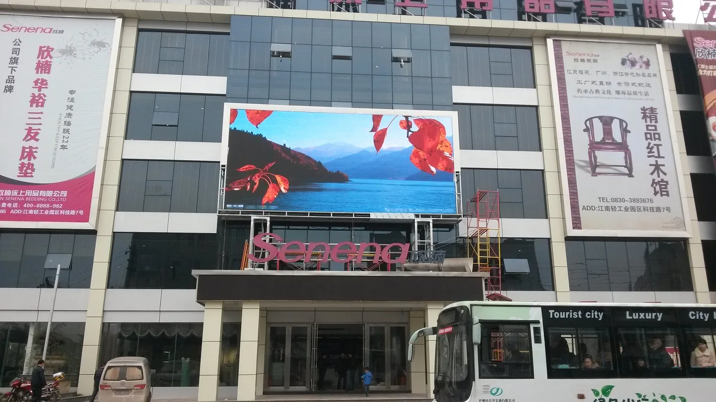 Outdoor LED Digital Billboard Display Sign P4 Waterproof HD 960*960mm Iron Cabinet