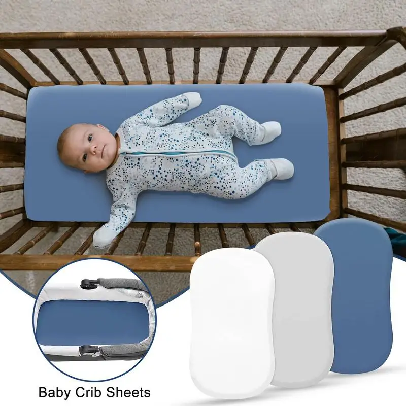 Taillierte Kinder bett tücher 3 Stück Mikrofaser-Bettlaken-Set dehnbare Babybett matratzen atmungsaktive Kinder bettwäsche für Mädchen Jungen und