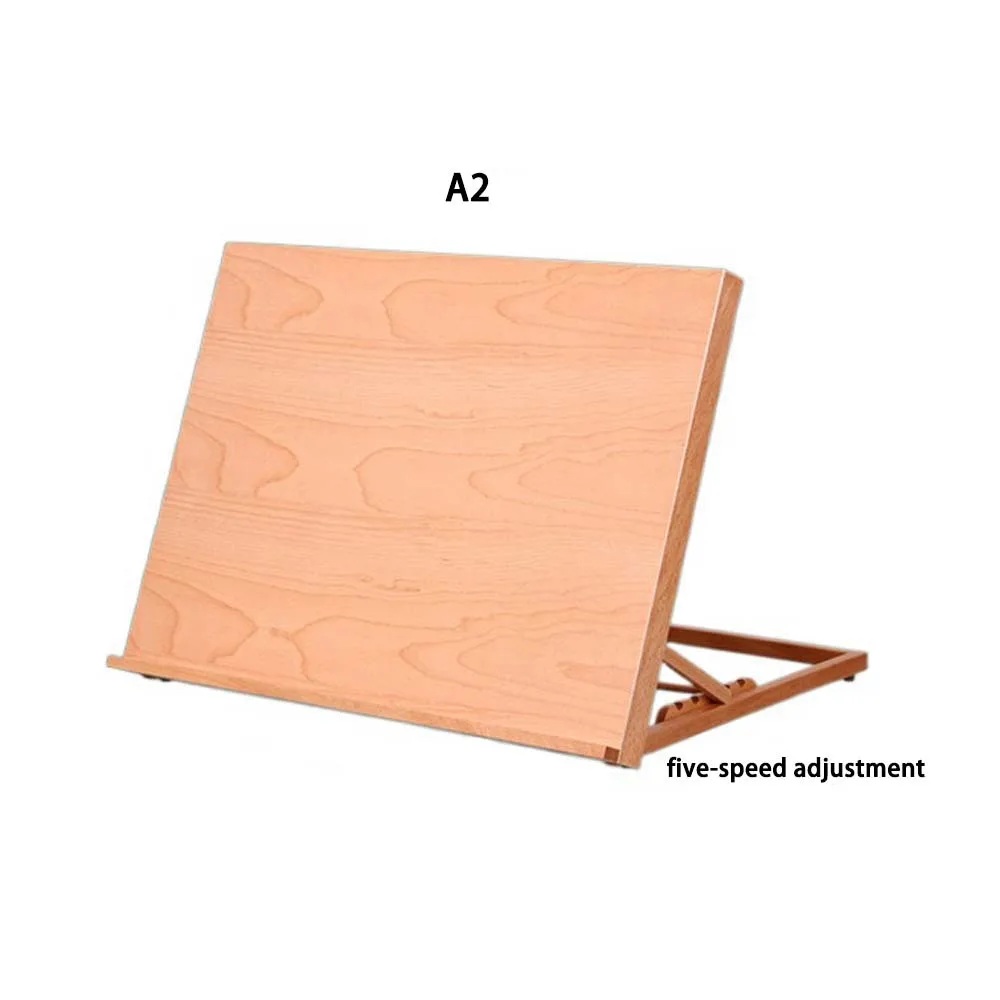 Cavalete de mesa dobrável de madeira de faia multifuncional ajustável arte pintura cavalete profissional portátil esboço cavalete artistas