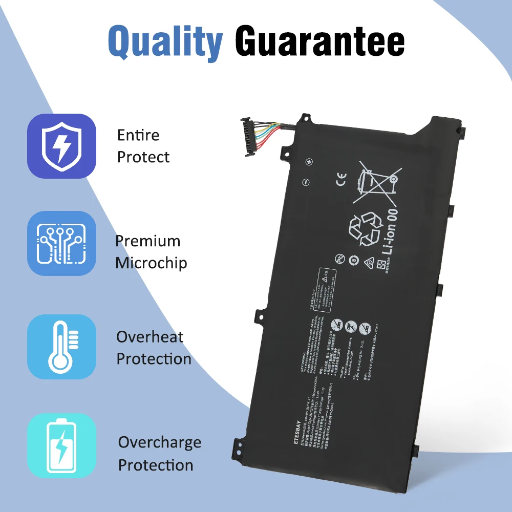 ETESBAY HB4692J5ECW-31 Laptop Battery Replacement for Huawei MateBook D 15 2020 15-53010TUY MagicBook VLT-W50 42Wh 3665mAh