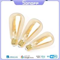 SONOFF B02-F-ST64/A60 Smart Wi-Fi LED Filament Bulb Energy Saving Light Dimmable Remote Voice Control Via Alexa Google Home