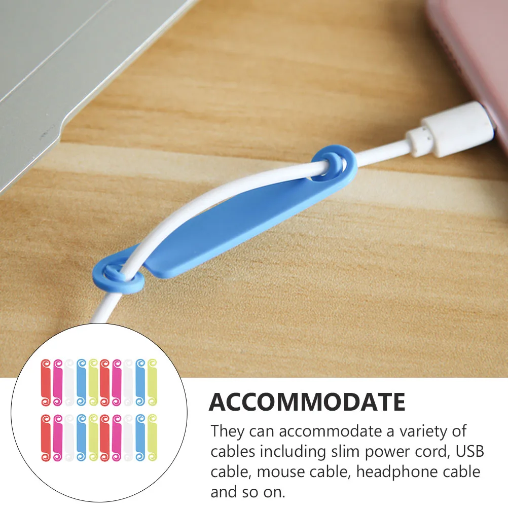 

100 Pcs Colored Cable Labels Management Cord Organization Tags USB Electric Wire