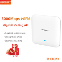 Comfast WiFi6 3000Mbps Ceiling AP 48V POE Wireless Wall-mounted Router Access Point 2.4&5.8GHz RJ45 WAN/LAN Gigabit Port Indoor