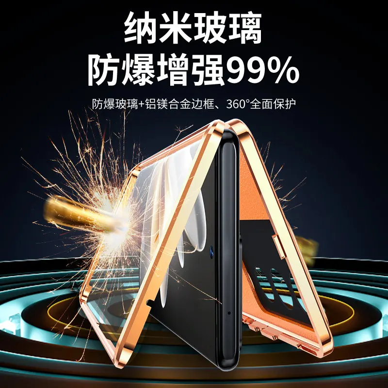 Vivo V29 5G V2250 Case 360 Full Protection Front Clear Tempered Glass Case with Back PU Leather Cover for Vivo V29 VivoV29 5G