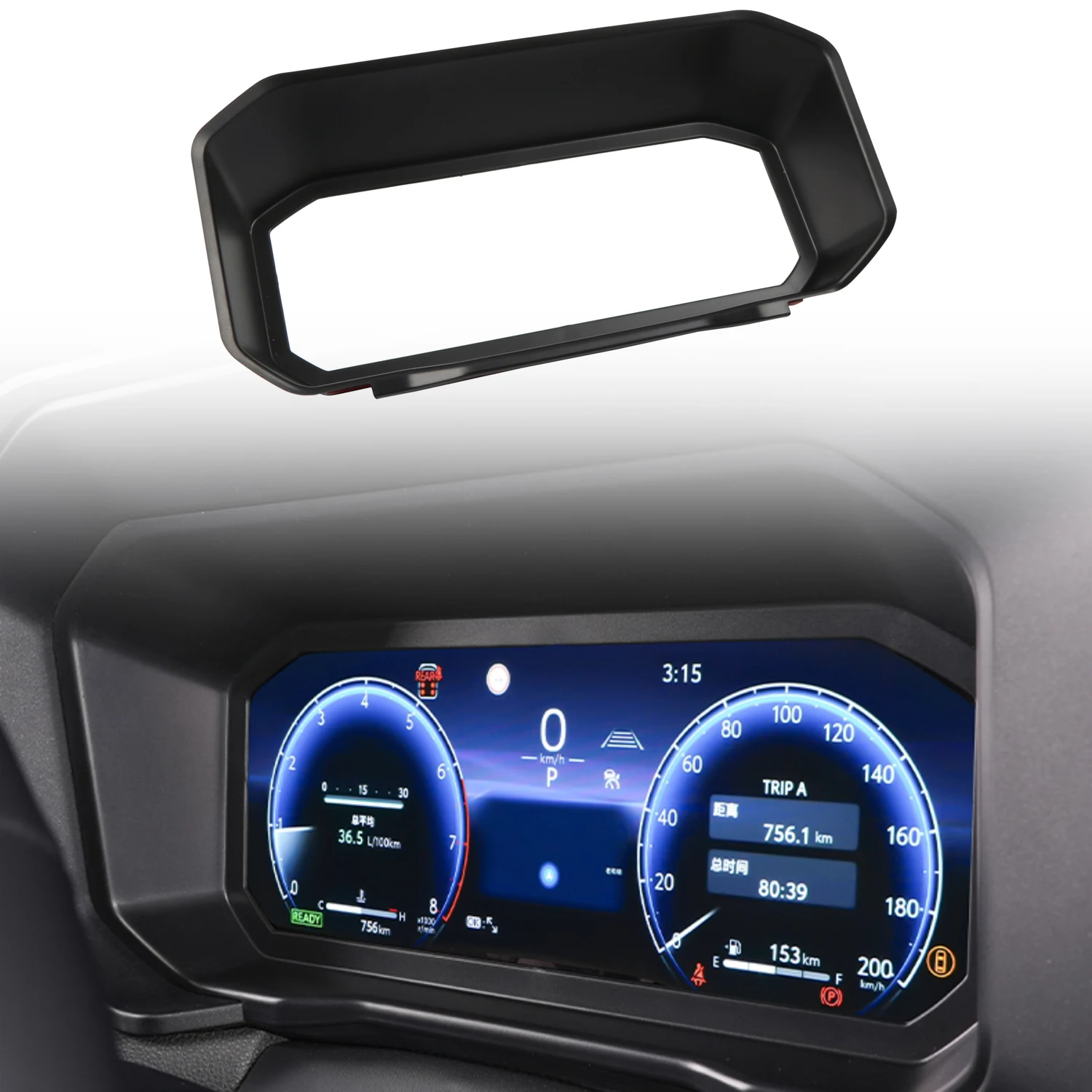 

Для Toyota Land Cruiser 250 Prado LC250 2024 2025 LHD!!! Матовый черный защитный чехол для внутренней панели приборной панели, 1 шт.