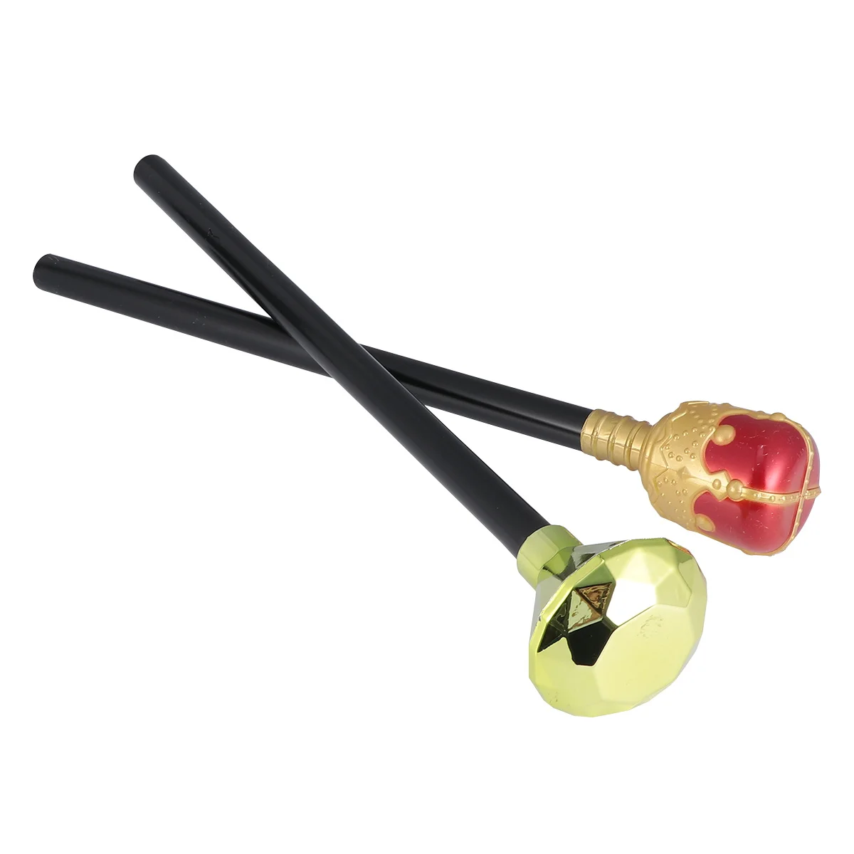 

2PCS Scepter Staff Halloween Halloween Scepter Set Costume Accessories Reusable Wand Set for Party Stage Props