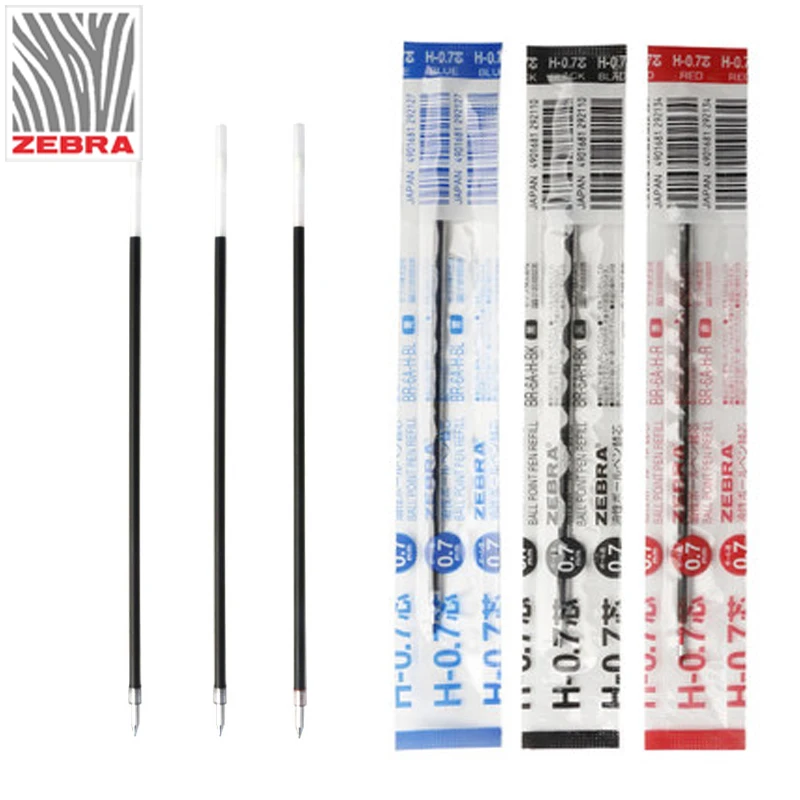 

10pcs Japanese zebra br-6a-h ball point pen core 0.7mm is suitable for bn1 / r8000 three colors to choose from