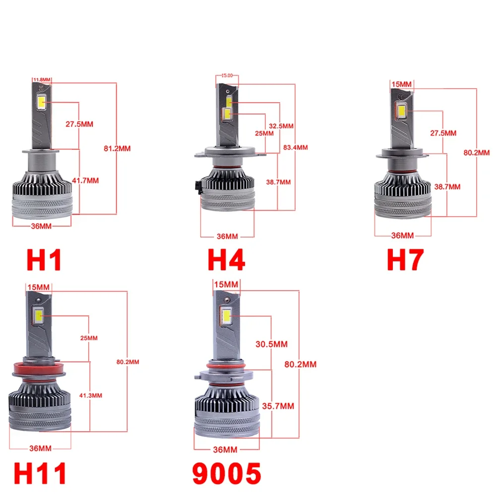 X8 200W Canbus H7 H11 Hb3 Led Headlight Bulbs LED H1 H4 H7 H11 9005 9006 9012 Car Led Headlight 4300K 3000K Fog Light