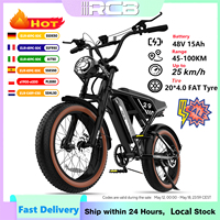RCB 20'' E Bike, Electric Mountain Bike for Adults, Commuting Electric Bike with Removable 48V 15Ah Battery, Range 45-100KM