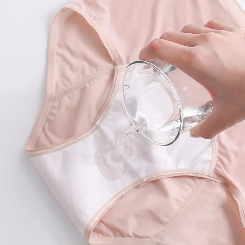 Bragas fisiológicas finas para mujer, ropa interior transpirable para el período Menstrual, bragas sanitarias para niña