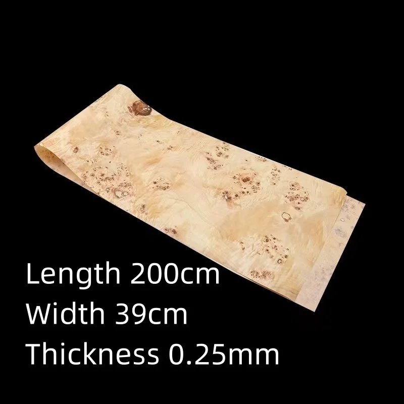 Natural Poplar Wood Veneer Sheet For Drum Set Table And Cabinet Decoration