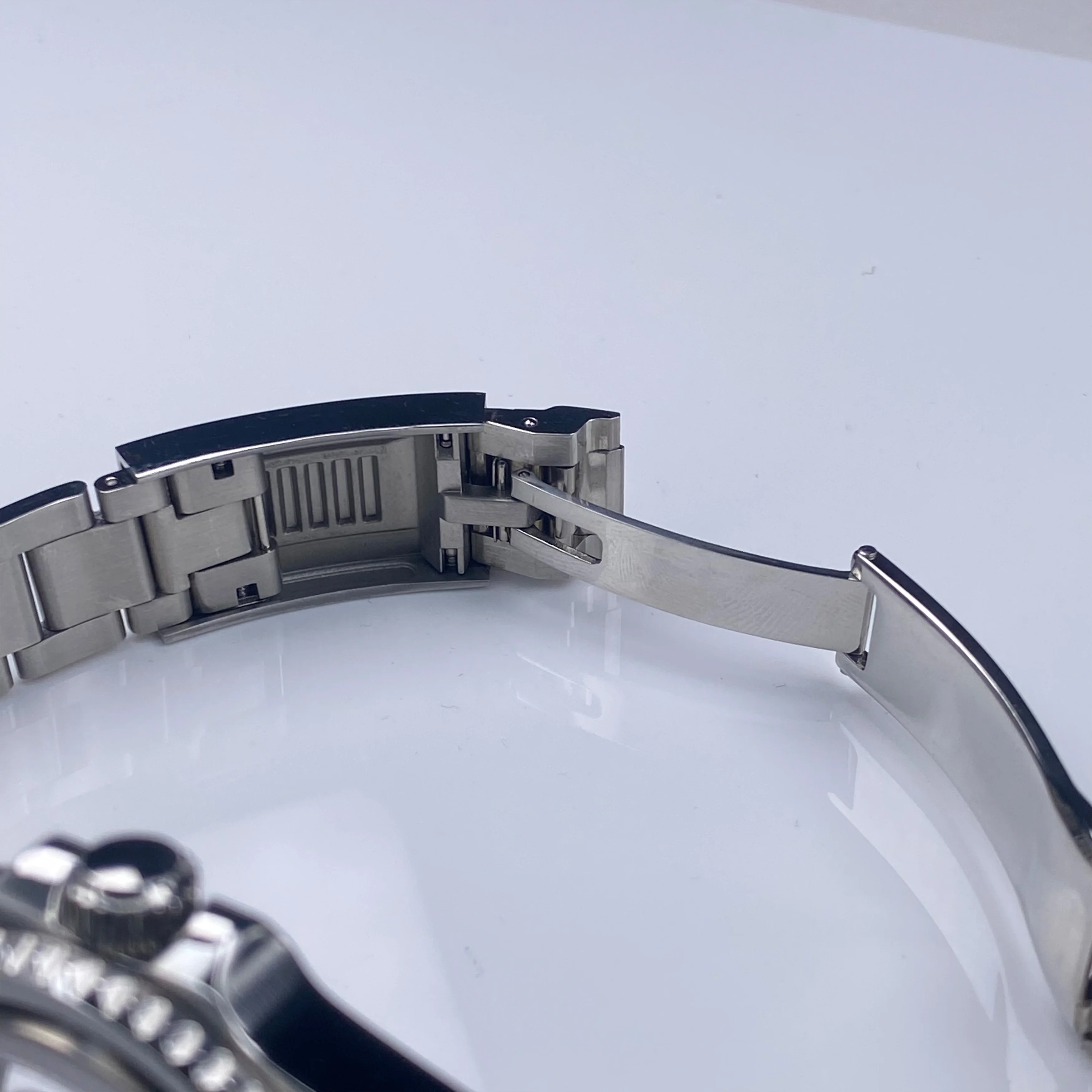 NH35 40mm Sliver Watch Case with Sapphire Crystal 120 Click Compatible with NH34/NH35/NH36 Movements Water-Resistant 28.5mm Dial image 6