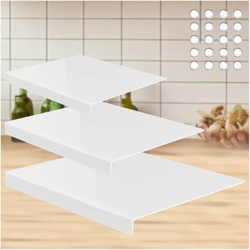 Acrylic Cutting Board with Counter Lip Thickness Clear Acrylic Chopping Board Household Anti Slip Cutting Board for Kitchen