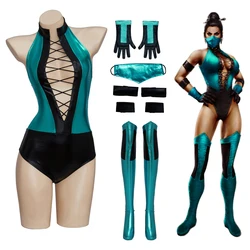 Kitana Cosplay Costumes Ninja Uniform Game Mortal Kombat Role Play Uniform Outfits Halloween Carnival Suit For Women