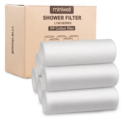 Replacements for miniwell Shower Filter L700 Series (Replacement - 6X PP Cotton Filters)