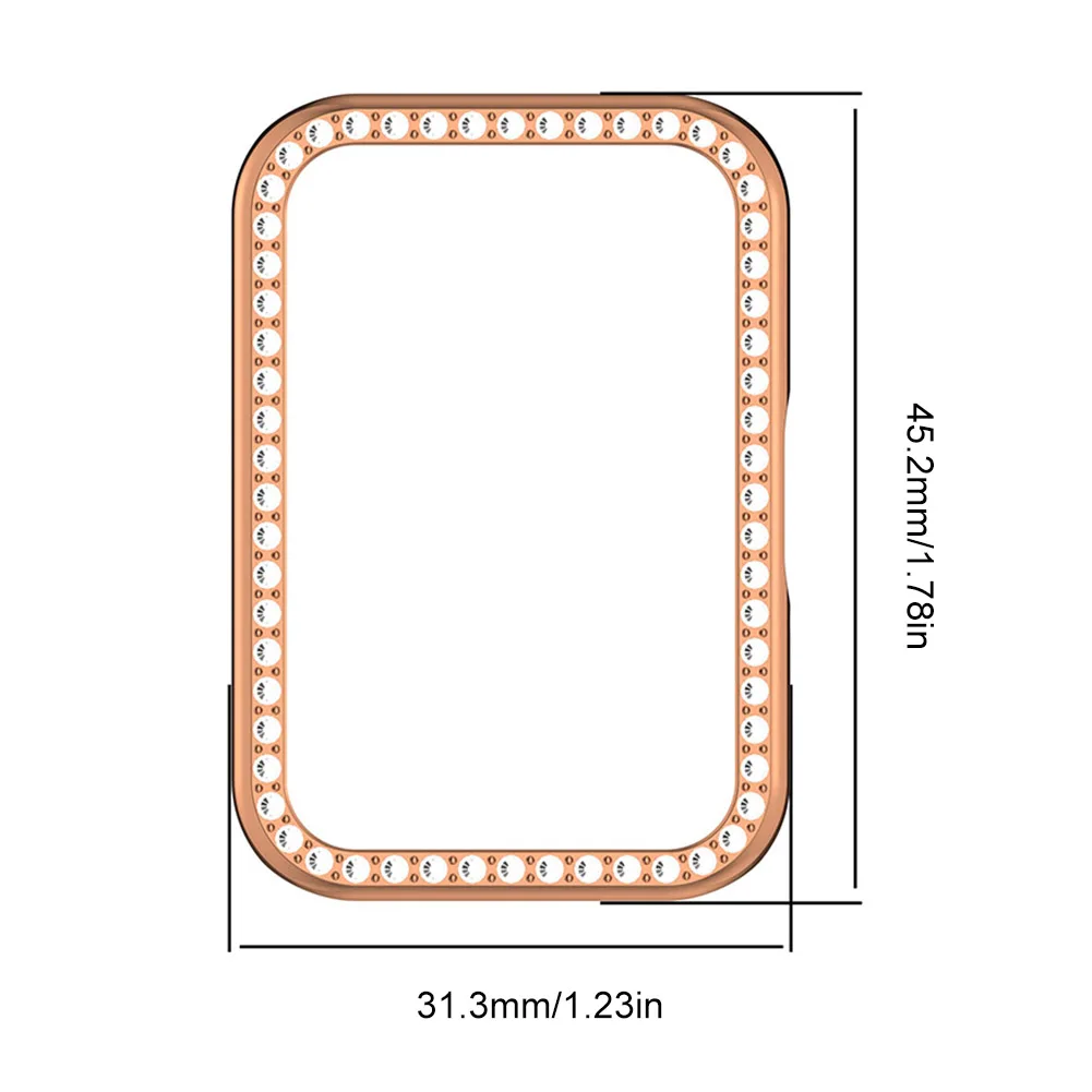 PC ダイヤモンド象嵌ケース スクリーンプロテクターケース 傷防止スマートウォッチ保護シェル Samsung Galaxy Fit 3 SM-R390用