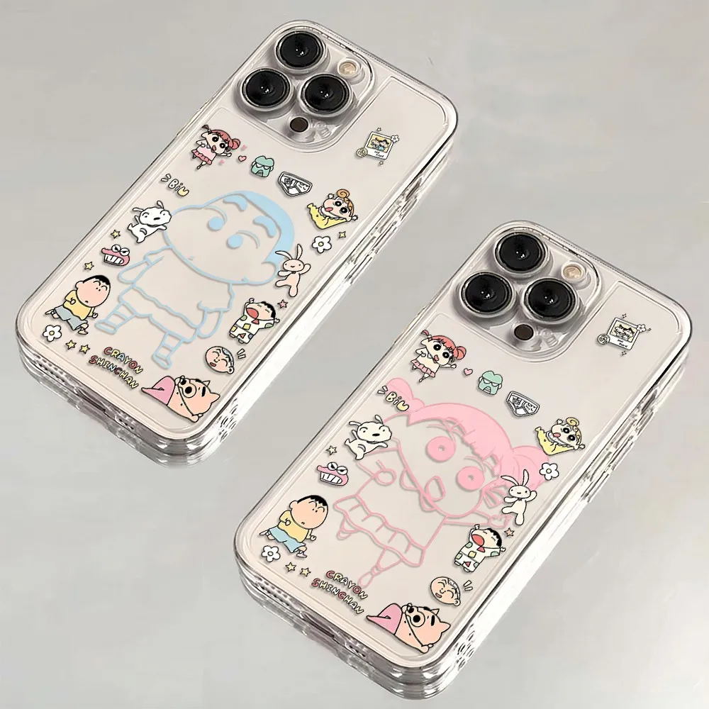 Cute funny Crayon S‑Shin‑chans Phone Case For Samsung A57 A36 A26 A56 A16 A55 A35 A25 A15 A54 A34 A24 A14 A53 Clear Back Cover
