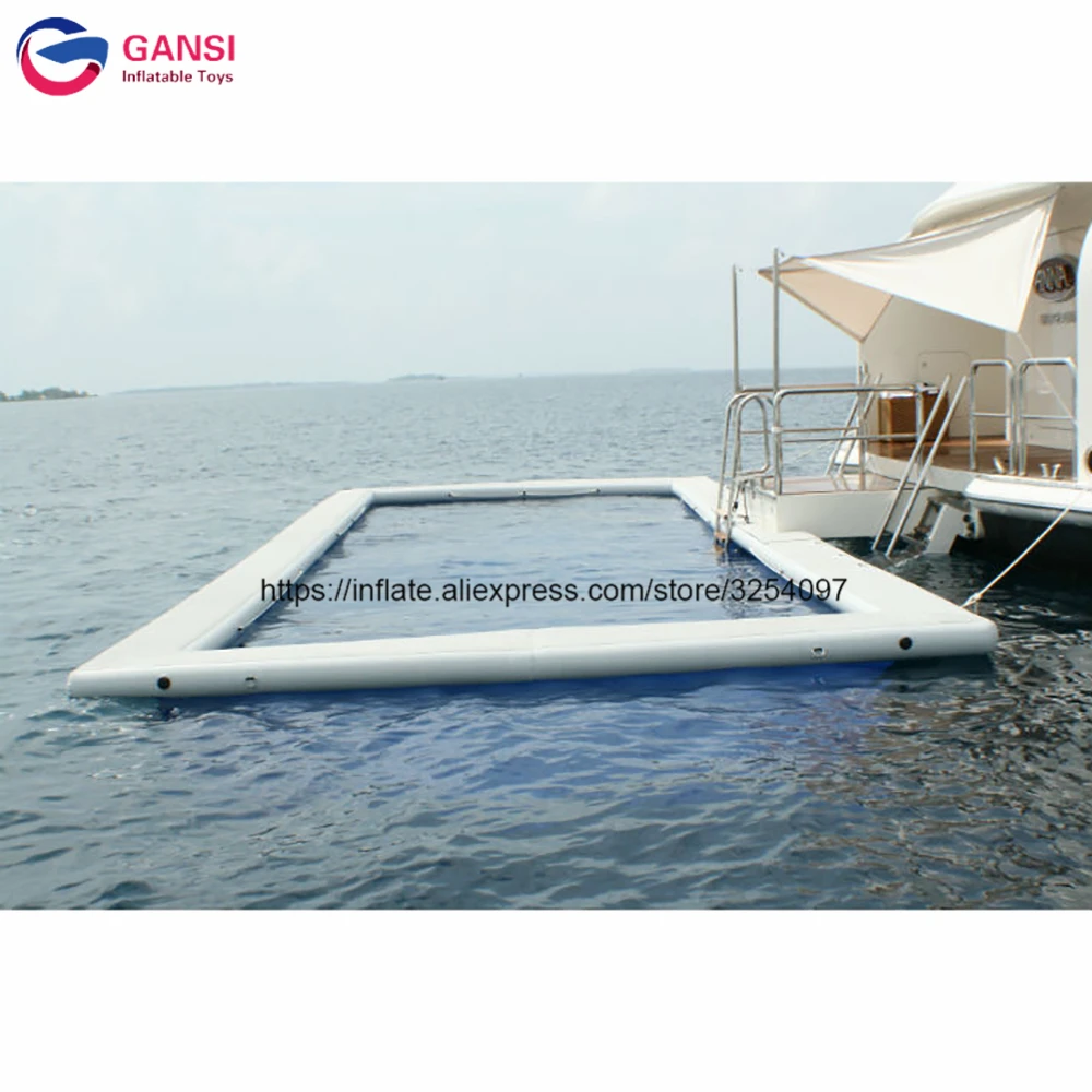 High quality inflatable jellyfish sea pools customized inflatable water slide pool for floating yacht