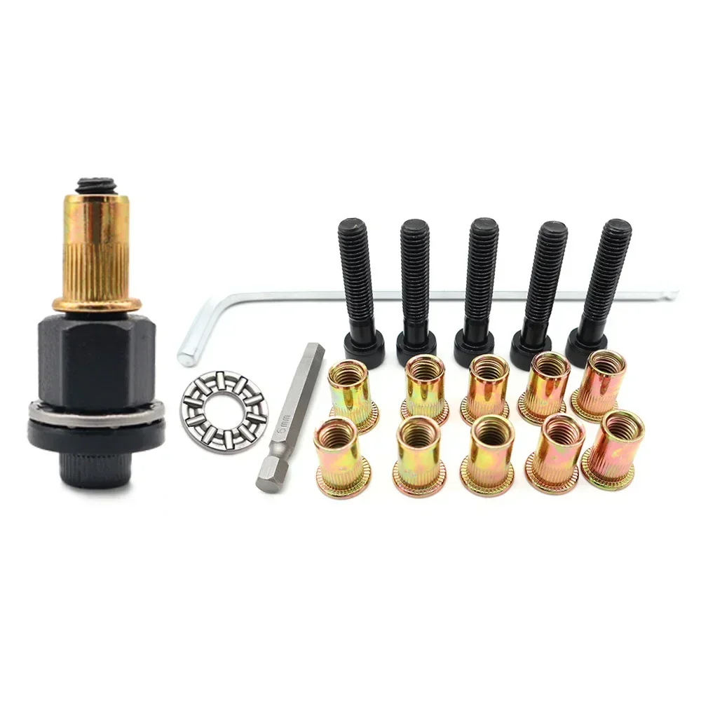 Imagem -05 - Ferramenta Adaptador de Porcas Cabeça para Rebitador Mão Rivet Gun Acessório para Porcas Modelo Opcional m3 m4 m5 m6 m8 M10