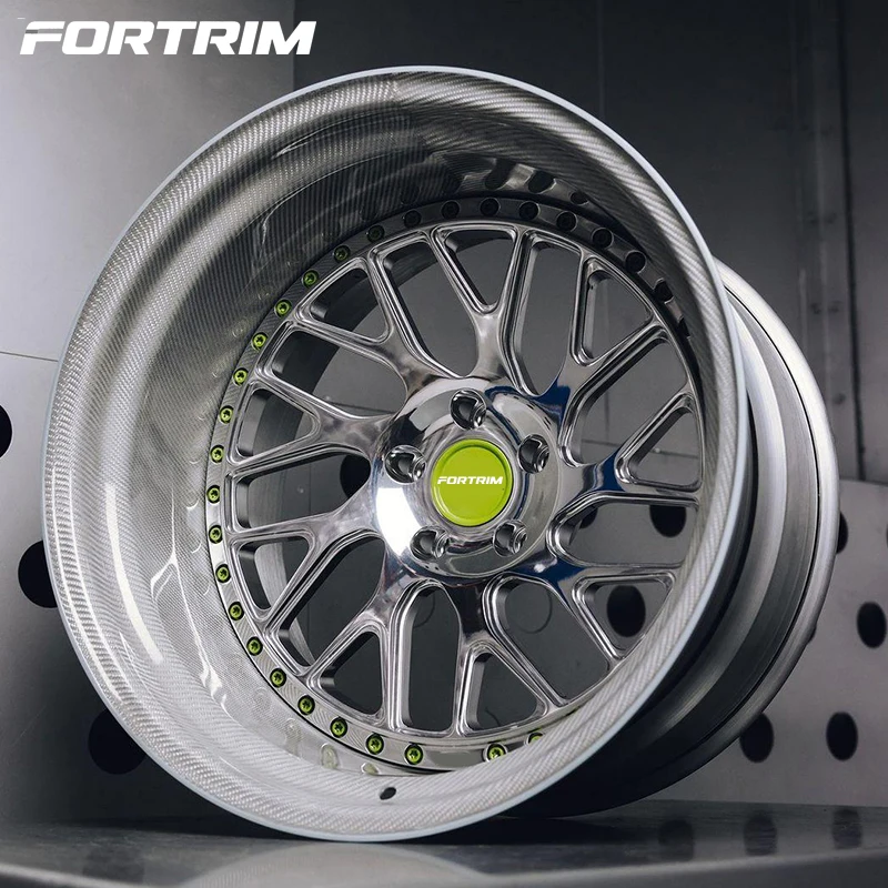 

Custom Forged Deep Concave Wheel 5x114.3 5x120 5x130 19 20 22 24 Inch Luxury 2 3 Piece Step Lip Wrap White Carbon Fiber