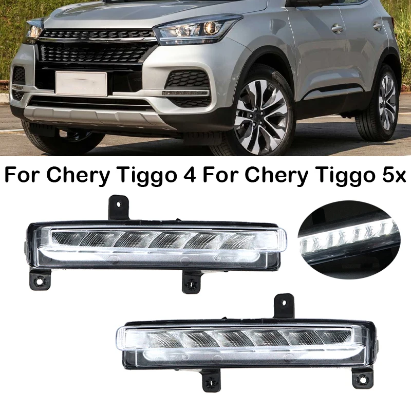 

For Chery Tiggo 4/Tiggo 5x Car Front Bumper Daytime Running Light DRL Front Bumer LED Driving Light Fog Lamp Assembly Car Light