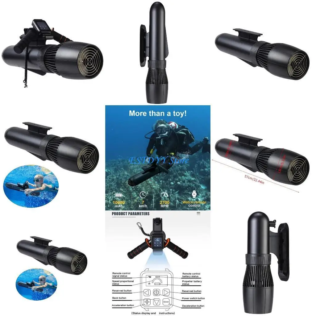 

G6DE Многоцелевой водонепроницаемый электрический двигатель для бассейна, скутер для бассейна, подводные пропеллерные системы