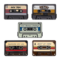 Cassette Tape Series Enamel Pin Custom Best Of 1980 Awesome Mix Vol Brooches Lapel Badge Bag Jewelry Gift for Friends