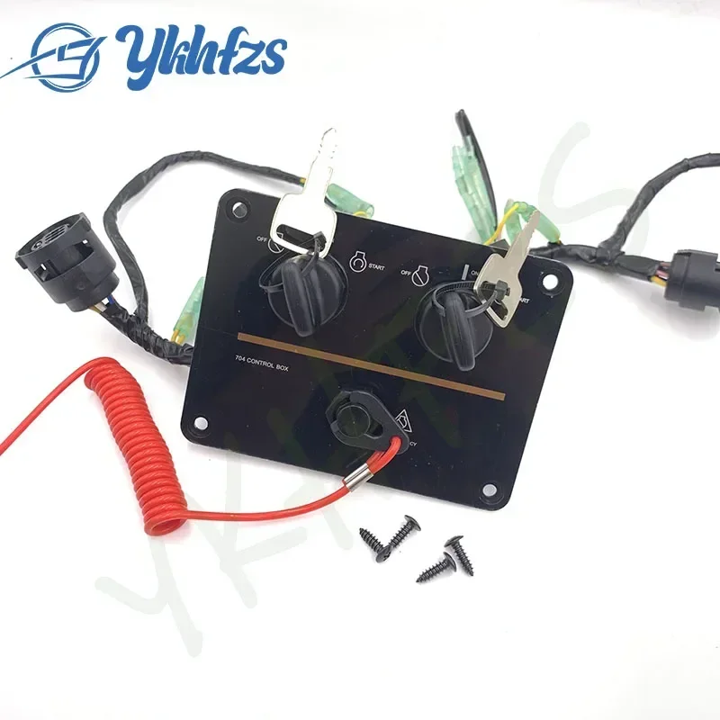 

6K1-82570-08 Dual Lgnition Key Switch Assembly Panel For Yamaha Outboard Control 6K1-82570-13-00