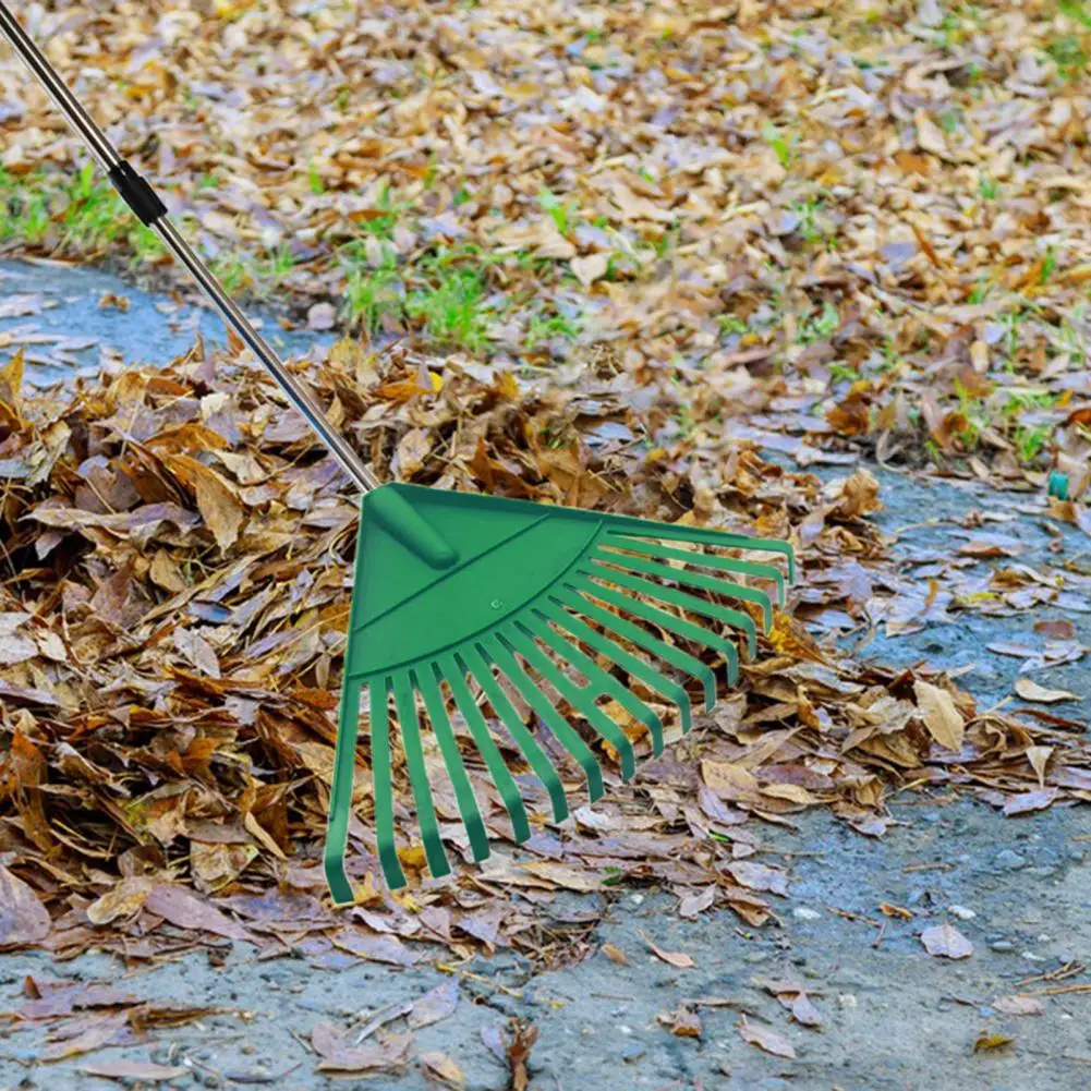 Grass Rake Hand Rake Garden Tools Lawn Garden Thatch Rake with Wide Coverage Head for Leaves Grass Dead Grass Easy for Lawns