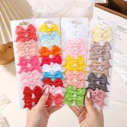 10/20pcs niedlichen Ripsband Bowknot Haars pangen für Mädchen bunte Schleifen Clip Haarnadel Haars pangen Kopf bedeckung Kinder Haarschmuck