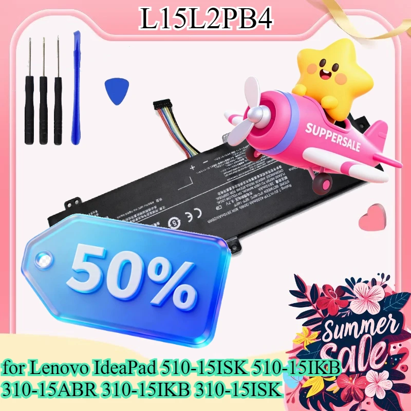 

Аккумулятор L15L2PB4 L15L2PB5 L15C2PB5 L15M2PB5 L15M2PB3 для Lenovo IdeaPad 510-15ISK 510-15IKB 310-15ABR 310-15IKB 310-15ISK