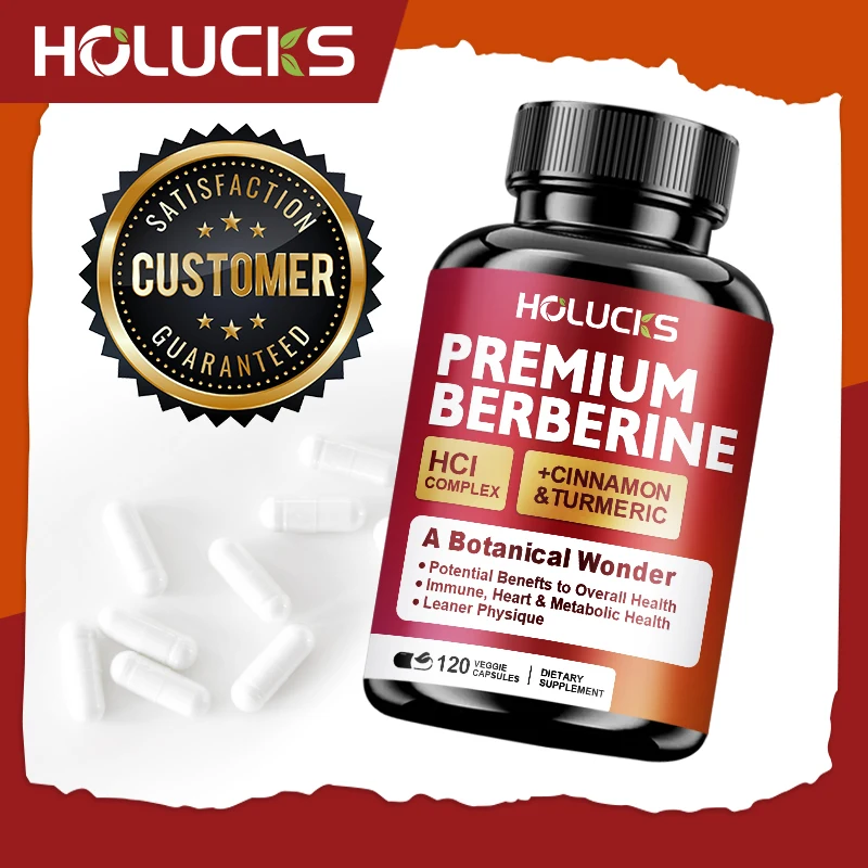 Holucks Premium Berberine + Ceylon Cinnamon 13200 Mg - Glucose Metabolism, Healthy Weight Management Supplement