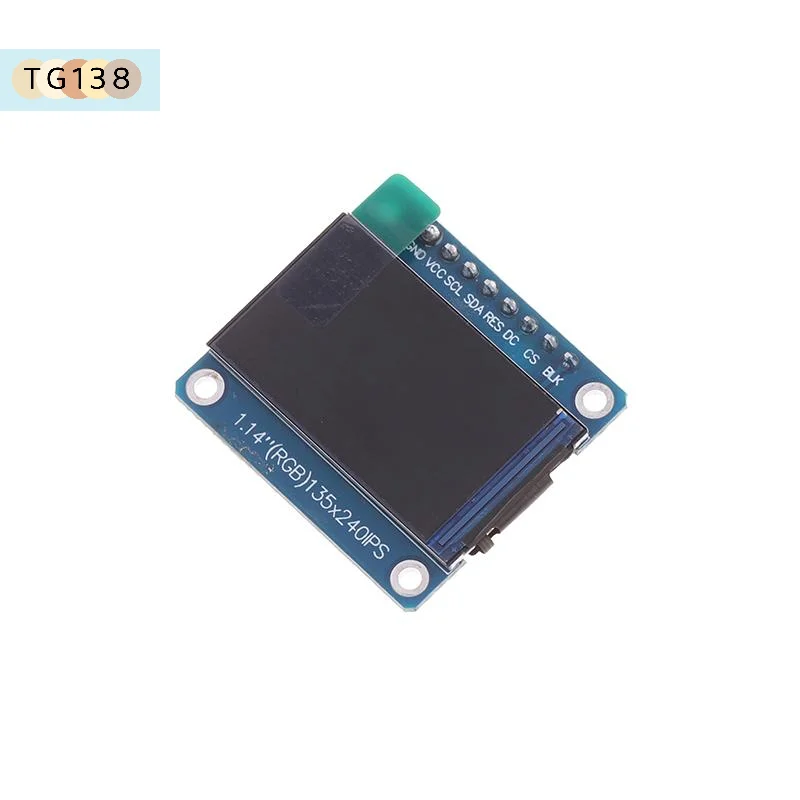 【1.14 Inch SPI Serial Port 135x240 Touchscreen IPS TFT Display ST7789 135x240 SPI 8-Pin 65K Color LCD Screen For Arduino】 view 3