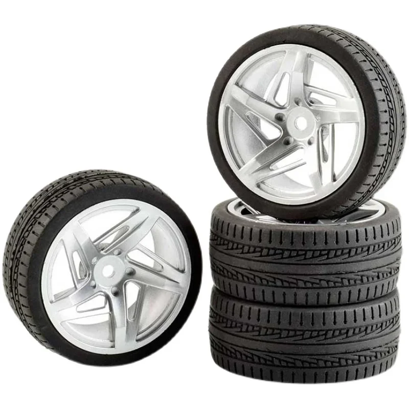 64mm 1/10 RC Racing Car Tires On Road Touring Drift Car Tyre Wheel for TT01 TT02 XV01 TA06 PTG-2 HPI WR8 Kyosho HSP