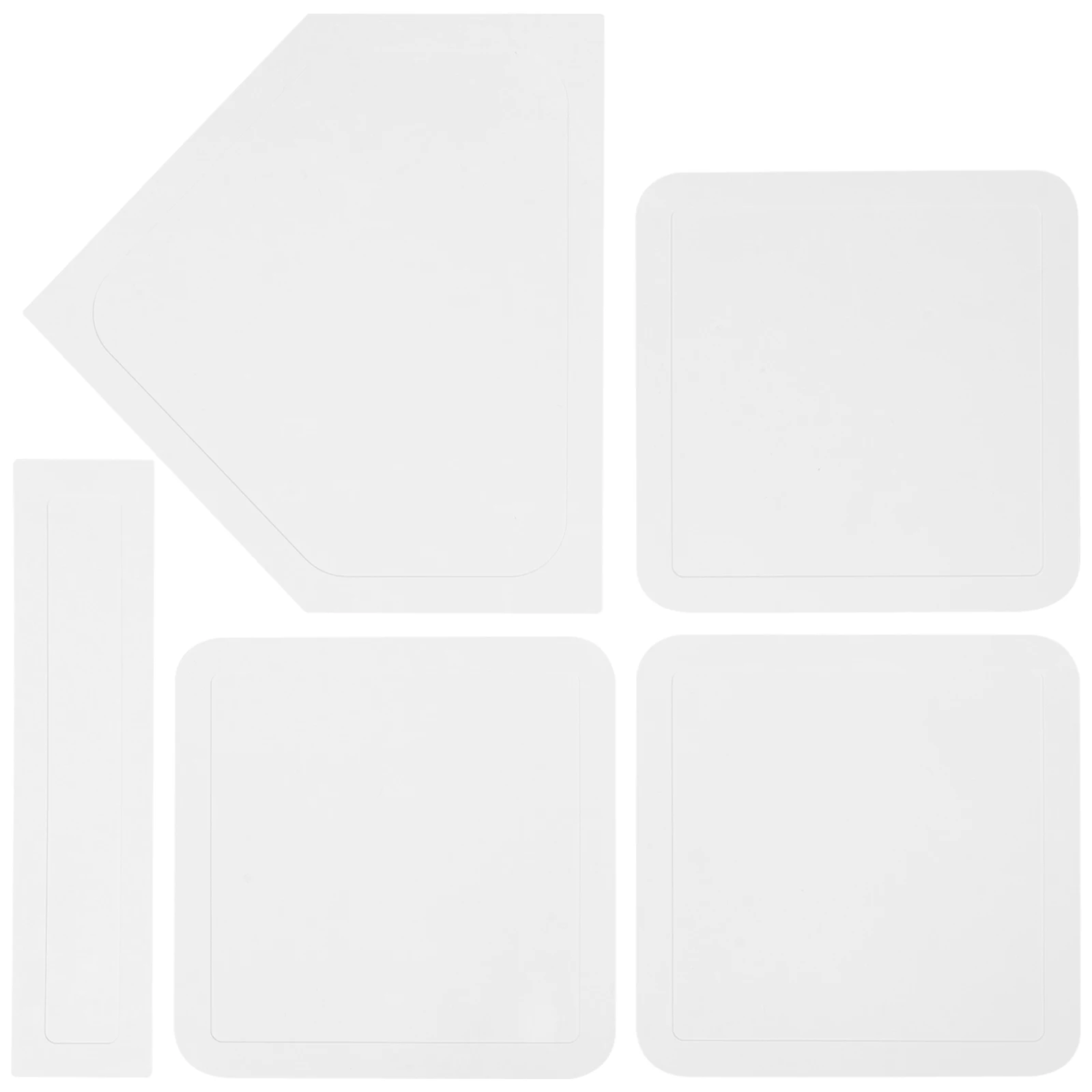 

5pcs Rubber Baseball Bases Non Slip Softball Base For Training Pitcher Backyard Play Field Youth School Sports Equipment