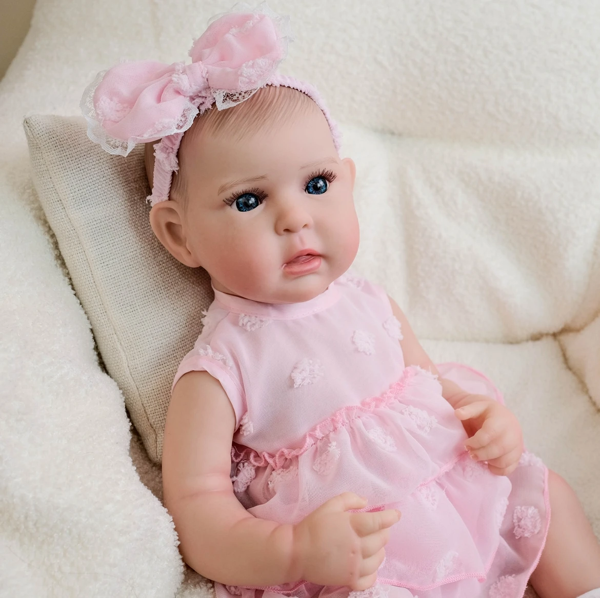 Bambola rinata realistica da 19 pollici Isla - Vinile realistico da collezione artigianale, regalo per ragazze