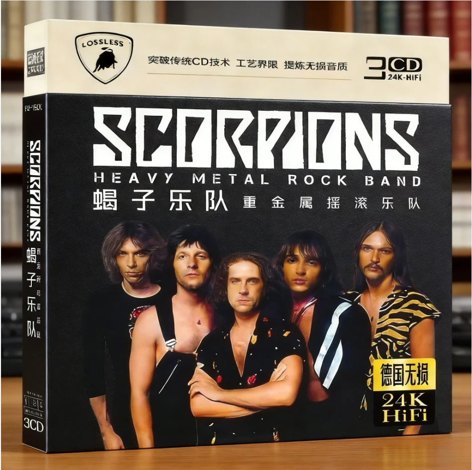 Klasyczny album heavy metal rockowy Scorpions, płyta muzyczna CD, 3 utwory, oficjalny dysk, nagrana muzyka, cosplay, Walkman, soundtracki samochodowe, pudełko, prezenty.