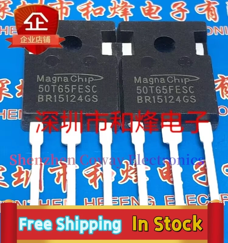 10PCS-30PCS  50T65FESC=50T65FDSC  TO-247 MOS 50A650V  In Stock Fast Shipping