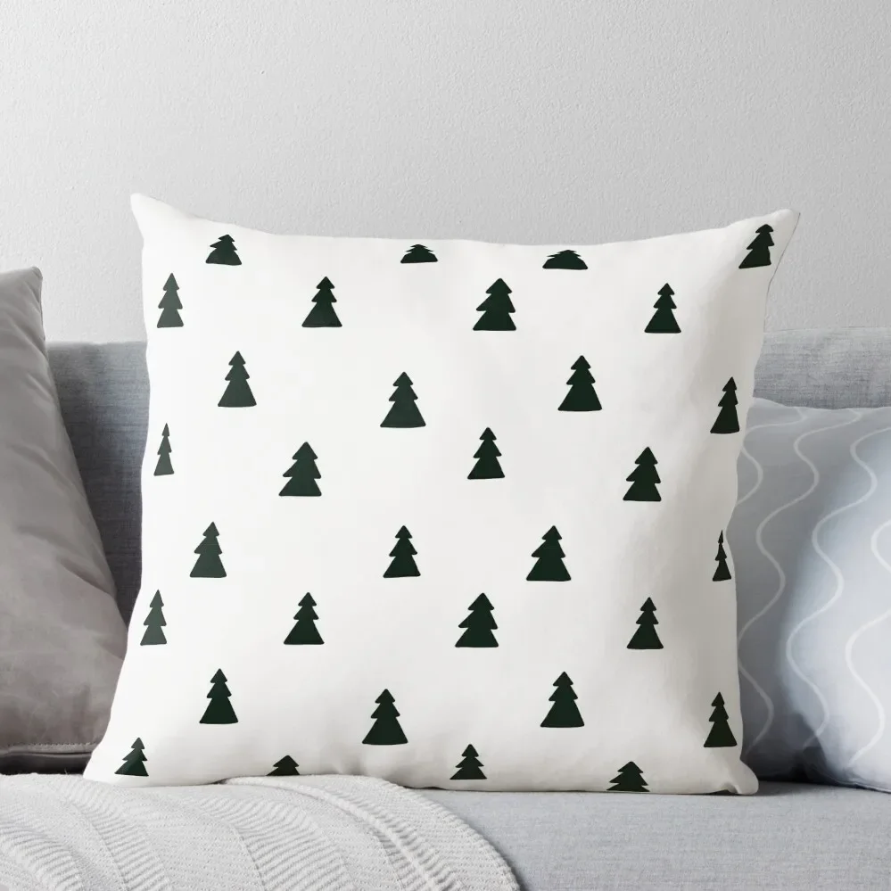 

Black Modern Christmas Tree Pattern Throw Pillow Pillowcases For Pillows Couch Cushions