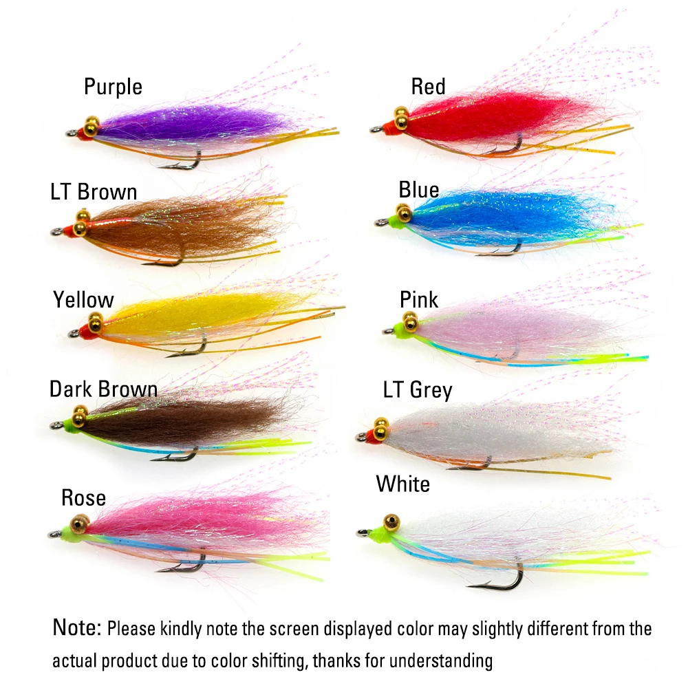 ICERIO Crazy Charlie Chainbead Eyes – Hundimiento rápido para Bonefish y Tarpon - imagen 5