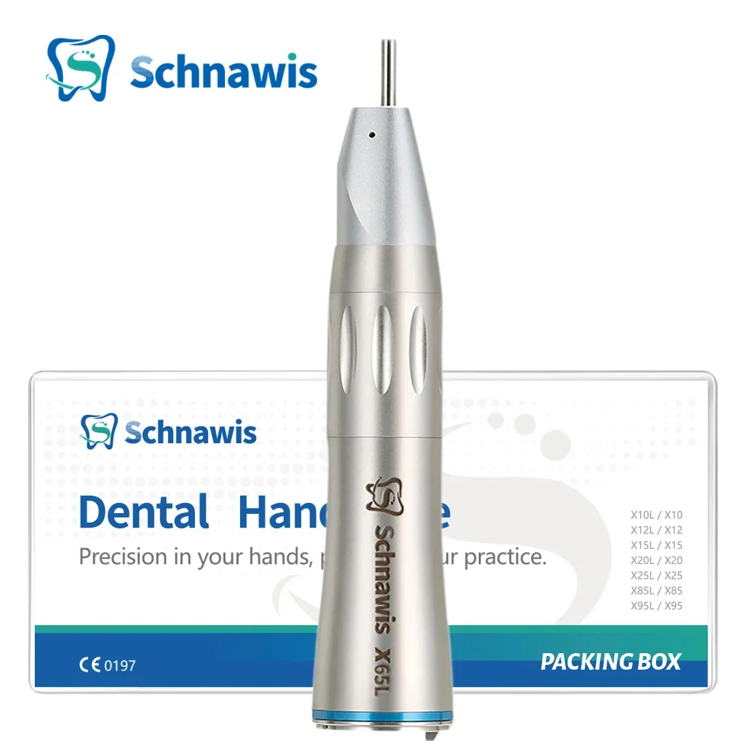 

X65L Dentistry Straight Handpiece 1:1Blue Ring Straight Inner Water Handpiece with Optic Fiber Using for Dental Implant Surgery