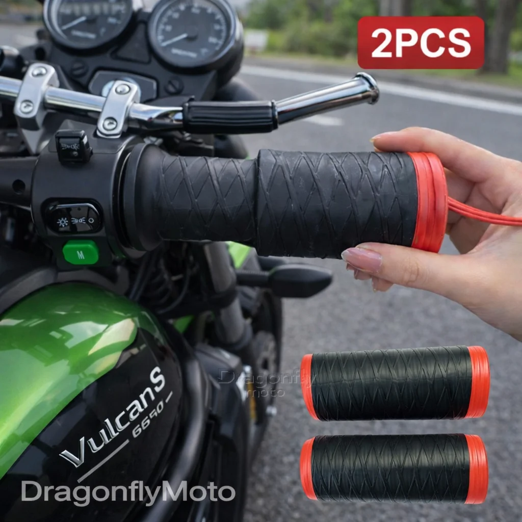

Motorcycle Silicone Handlebar Cover For Kawasaki VUICAN-S 650 2015-2018 Self Shrinking Non-Slip Motorcycles Grip Covers