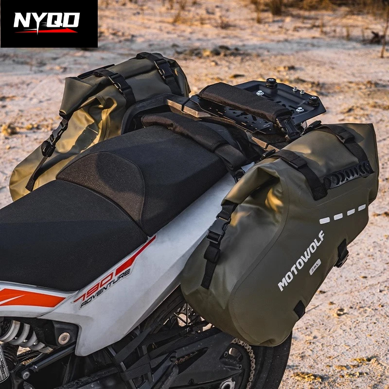 MOTOWOLF Motorcycle Side Rear Seat Tail Bag Large Capacity Locomotive Trip Long-distance Waterproof Riding Bag Knight Equipment view 2