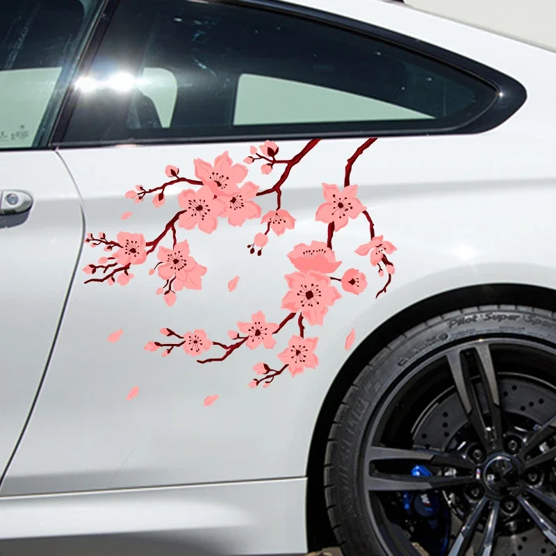 

Cherry Blossom Large Car Stickers and Decals Car Body Stickers Car-Side Decals Waterproof Car Vinyl Stickers