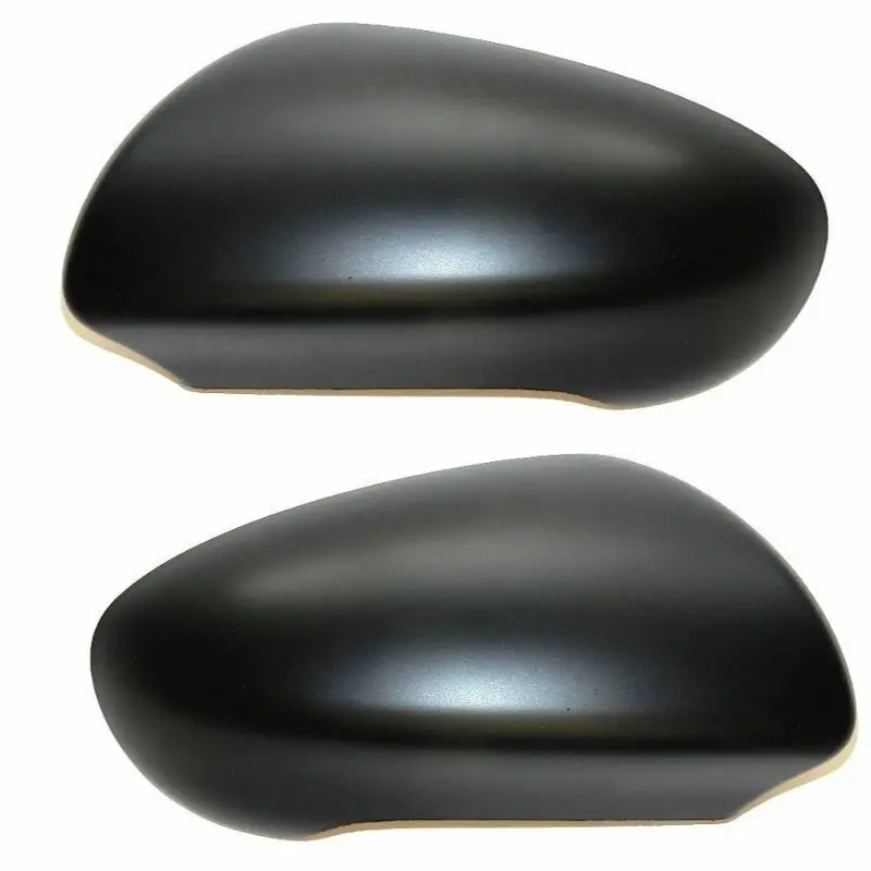 Pair Black/Grey Rear View Mirror Cover ABS Door Wing Mirror Trim Cap Replacement For Nissan Qashqai J10 2007‑2014