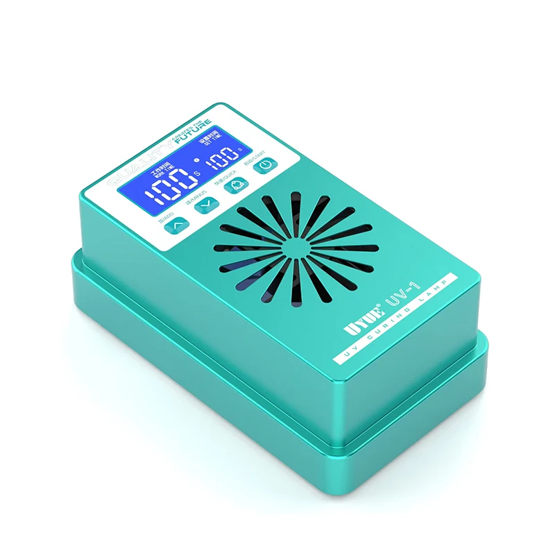 Uyue UV-1 mini lâmpada de cura uv 365nm comprimento de onda forte dissipação de aquecimento tela móvel lâmpada de cura uv reparação de cura rápida